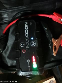 Noco boost battery car jumper battery charger flashlight