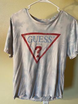 GUESS Tie Dye Sky Blue Shirt