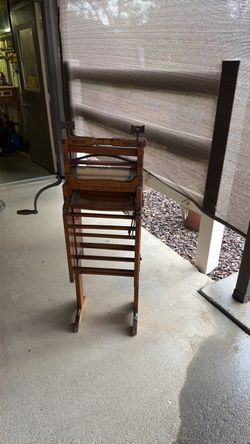 Antique ANCHOR BRAND FOLDING BENCH/ WRINGER