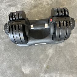 Single adjustable dumbbell 