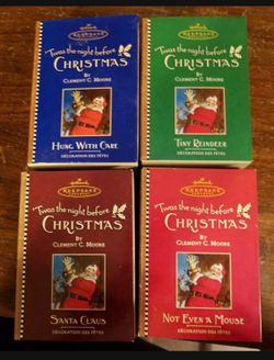 Twas the night before Christmas Hallmark ornaments never used in Box