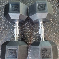 new 50lbs Dumbells Weights