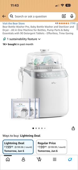 BEAR Baby Bottle washer like new used twice