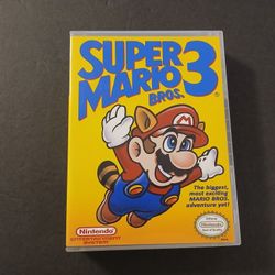 NES Super Mario Bros. 3 Game And Cusom Case