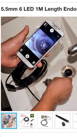 5.5mm 6 LED 1M Length Endoscope for Android phones