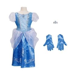 Disney princess cinderella Costume Dresses Gloves Bracelet Jewels  Majestic Dress