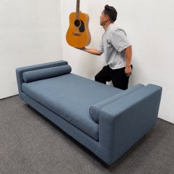 Unboxed 50% OFF: Sloan Daybed *Brand New* - Upgraded Chambray fabric + 75” Length - Futon Couch