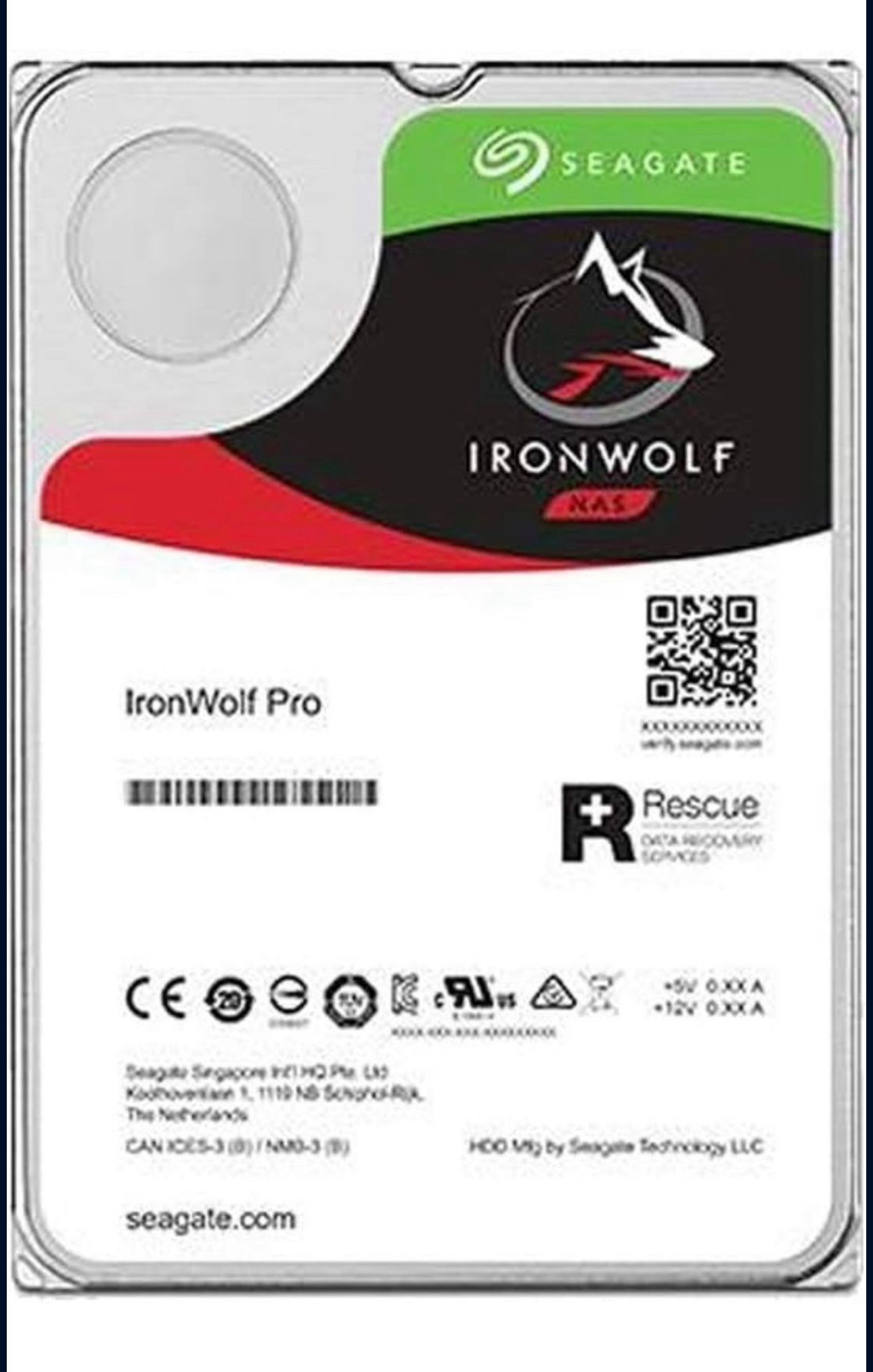 8TB Seagate Iron Wolf Pro