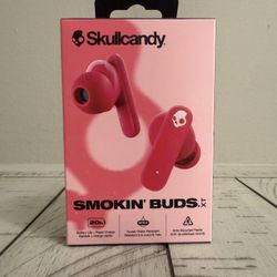 Skullcandy Smokin' Buds XT True Wireless Inner Ear Earbuds, Pink