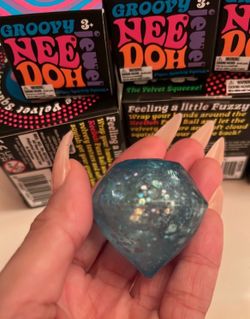 Authentic NeeDoh Groovy Jewel glitter squishy