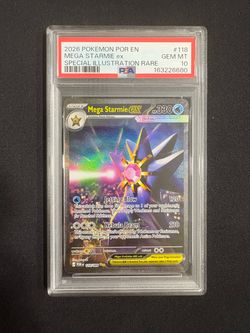 PSA 10 Mega Starmie ex #118 – Perfect Order SIR – Pokemon TCG Card