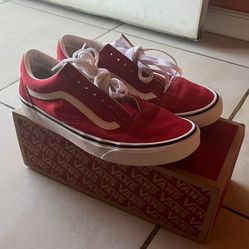 Vans Old Skool Shoe - Racing Red/White | Zapatos Vans Old Skool - Rojo/Blanco