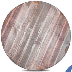 Bistro Table Solid Pine and 4 Stools Includes Tempered Glass Free