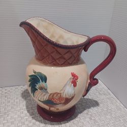 Certified International Tuscan Rooster Pitcher