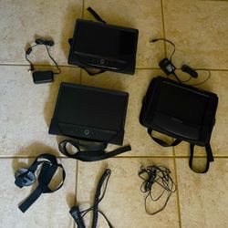 3 Insignia 10" Dual Screen Portable DVD Player