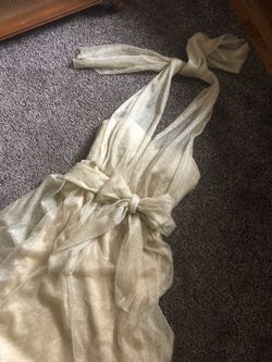 Shimmery gold convertible Jenny yoo dress