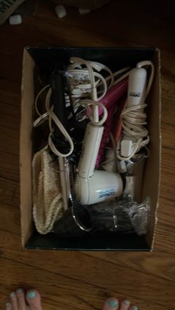 Box of hair stuff