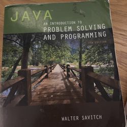 JAVA™ AN INTRODUCTION TO PROBLEM SOLVING AND PROGRAMMING
