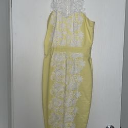 Beautiful Yellow Midi Dress