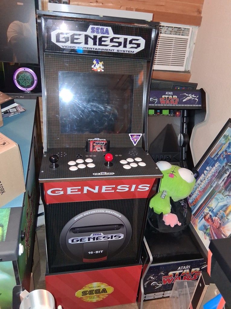 Modded Arcade1up Into A Genesis Cabinet