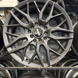 Fits Honda Toyota Matte Black Wheels 16x7 5x4.5 To 5x4.75