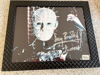 “Pinhead” Doug Bradley framed 8x10 photo with COA and signing picture!