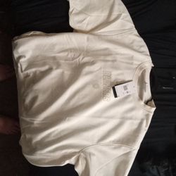 Nike NBA Authentics Dri-Fit XXL Portland Trail Blazers Off White Hoodless Sweatshirt