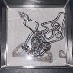 1 ct Oval Moissanite Necklace