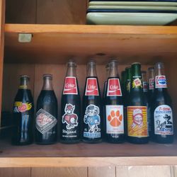 Vintage Coke And Pepsi-Cola Bottles