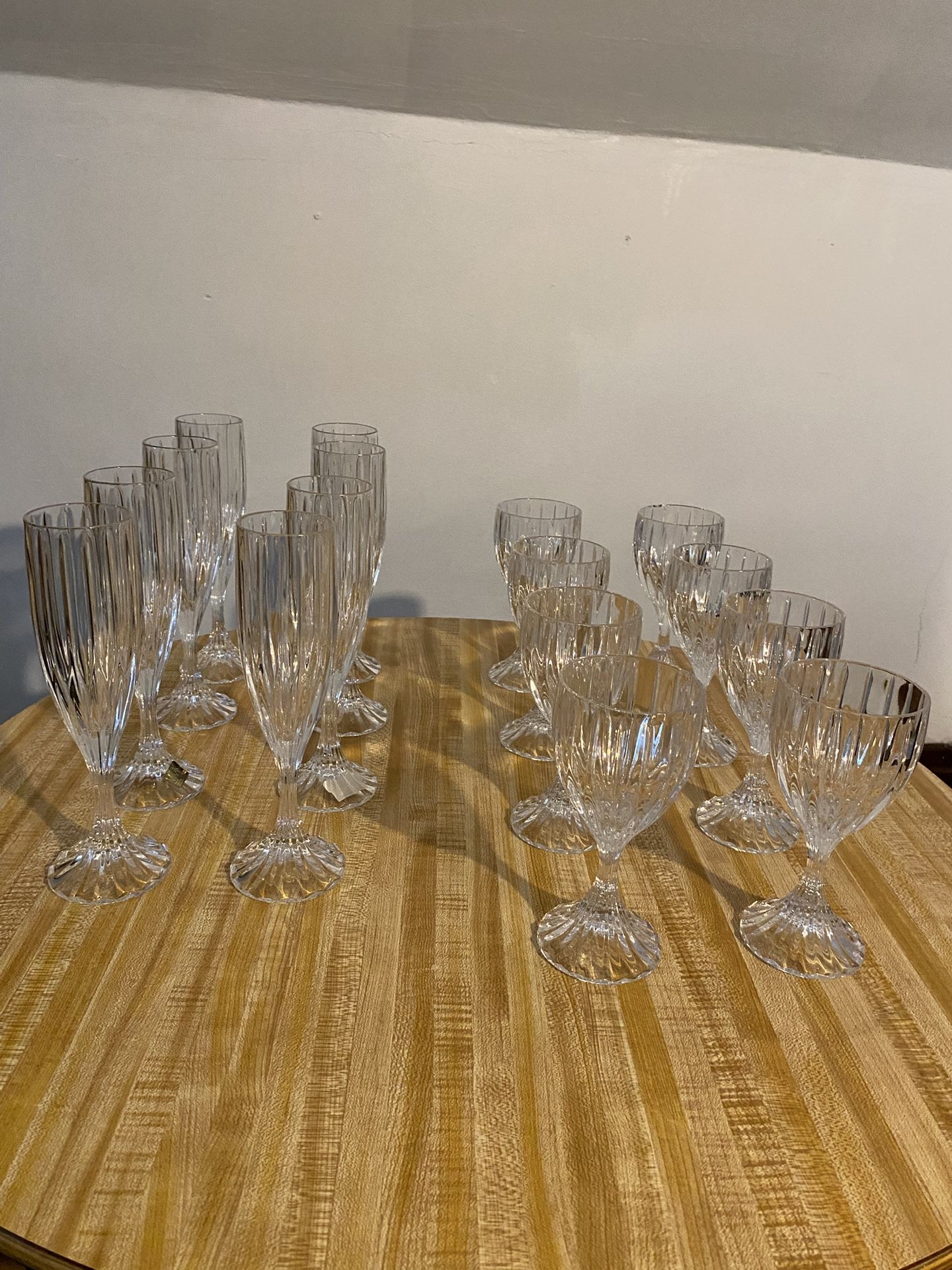 Wine and/or champagne crystal glasses by Mikasa