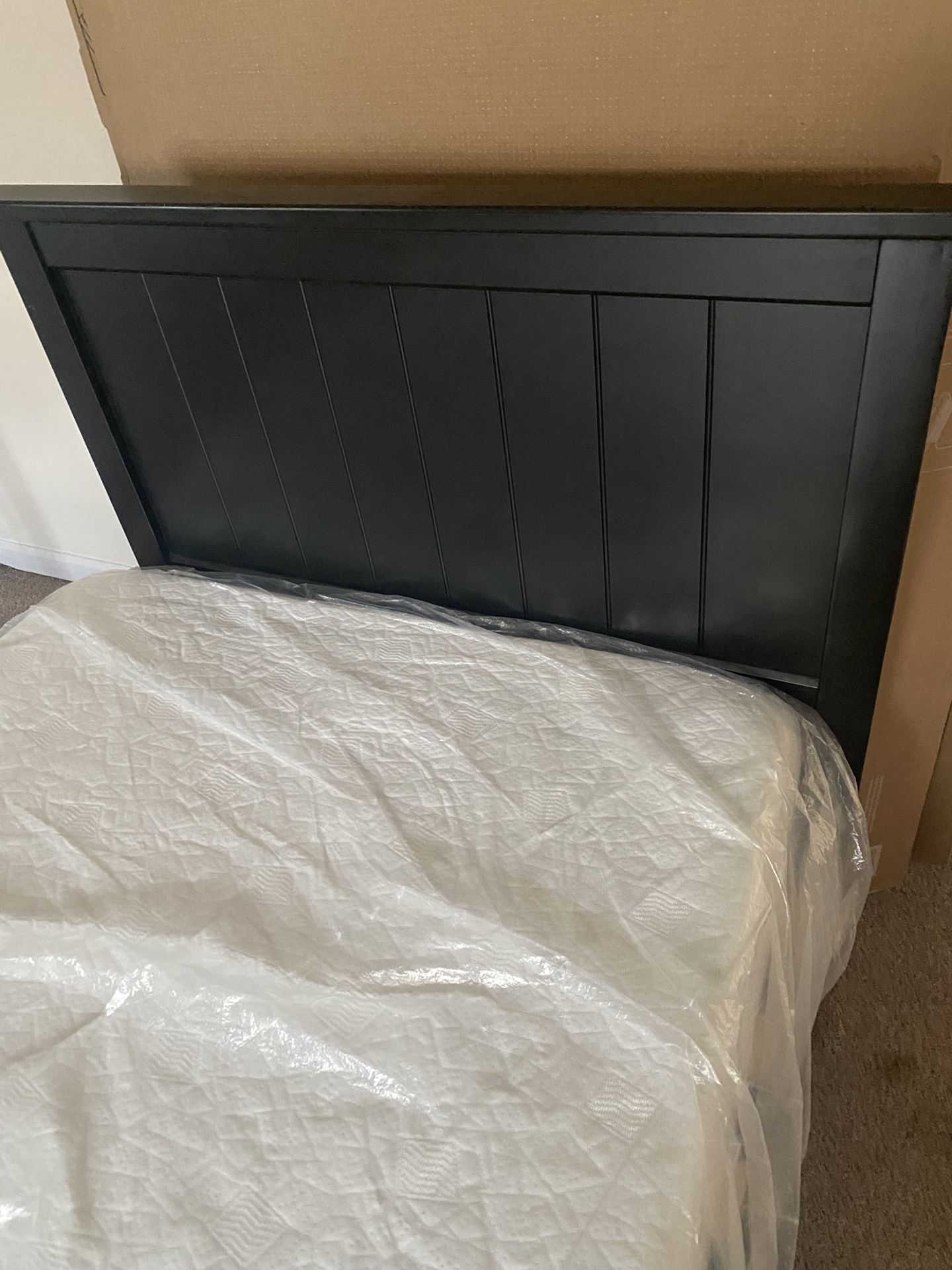 FOR SALE: Full-Size Bed Frame + Mattress