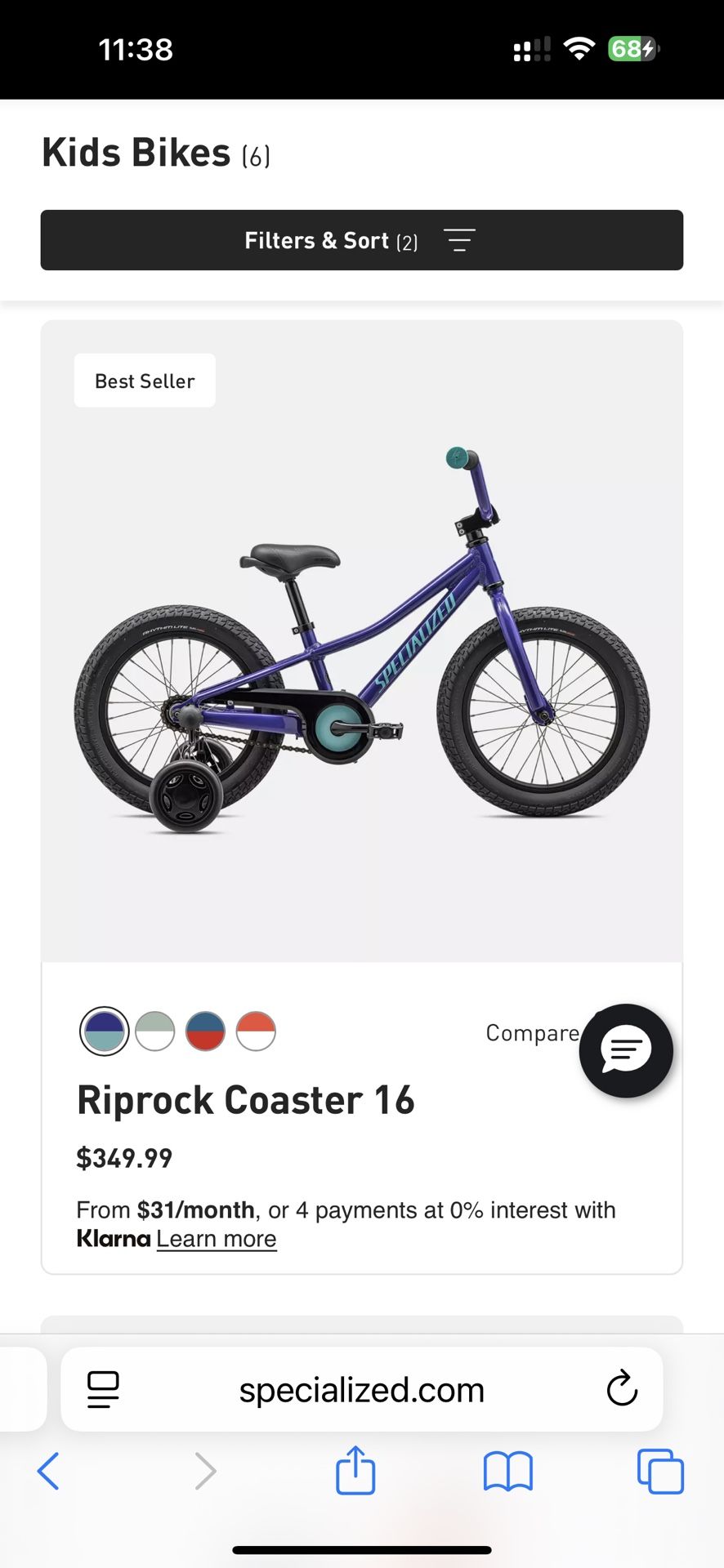 Riprock 16 Girls Specialized Bike ! Great Condition 