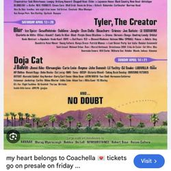 NEED 2 TICKETS FOR ANY SINGLE DAY! COACHELLA !! 