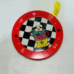 Disney White Rabbit Mad Tea Party Teacups Pin 2021 Alice in Wonderland Ornament