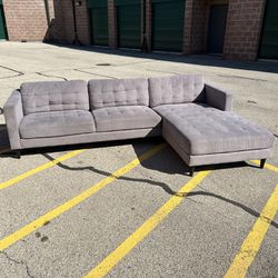 Grey 2 Piece Sectional Couch 🛋️ 