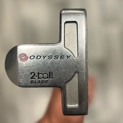 ODYSSEY WHITE HOT 2 BALL RIGHT HAND PUTTER 36” - NEEDS GRIP ( READ DESCRIPTION )