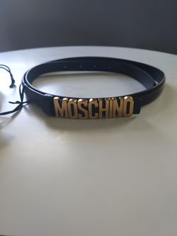 Moschino Skinny Belt With Certificate Of Authenticity