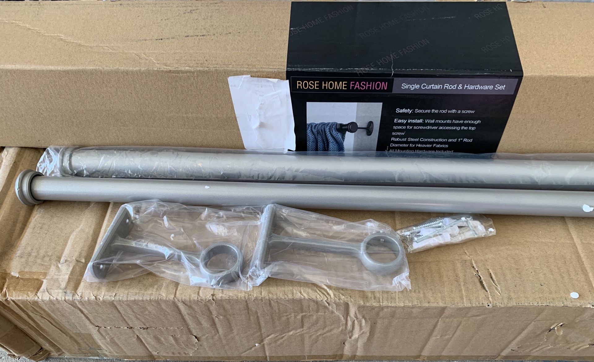 46”-86” curtain rod