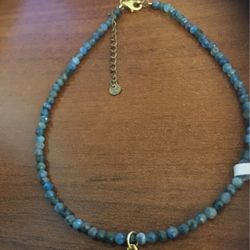 Genuine Apatite Ankle Bracelet.— New In Box!