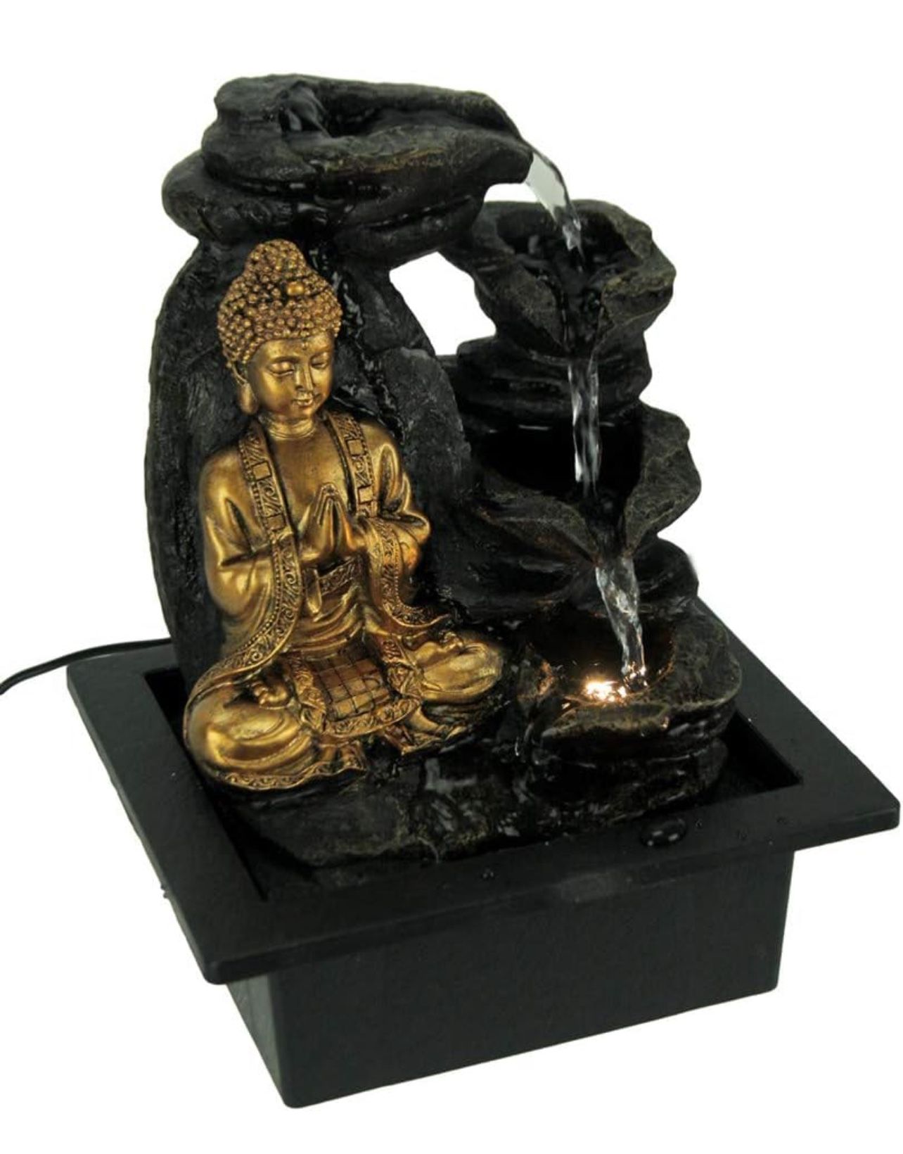 Sitting Golden Buddha Fountain