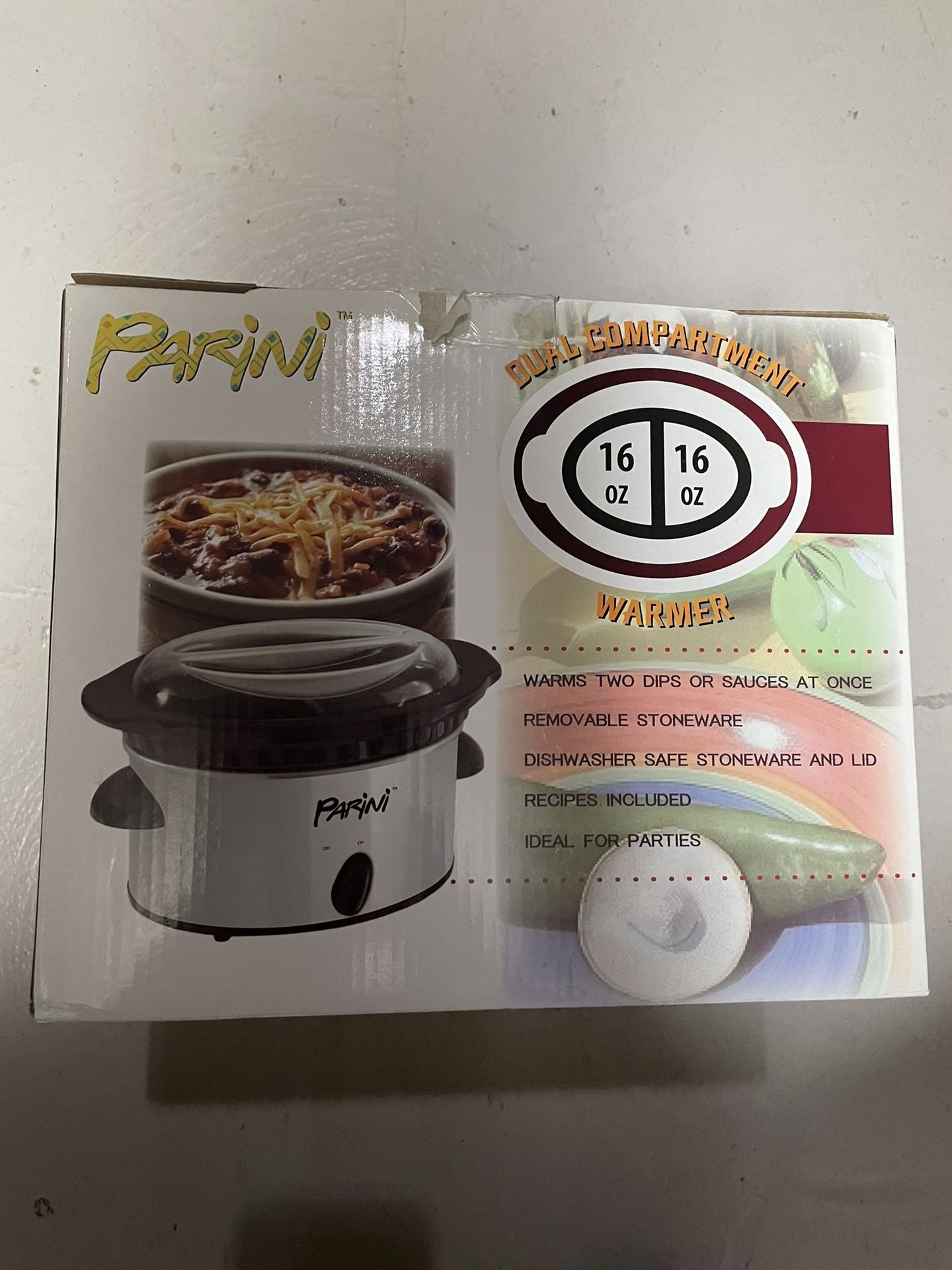 Parini Dual Compartment Warmer, Slow Cooker