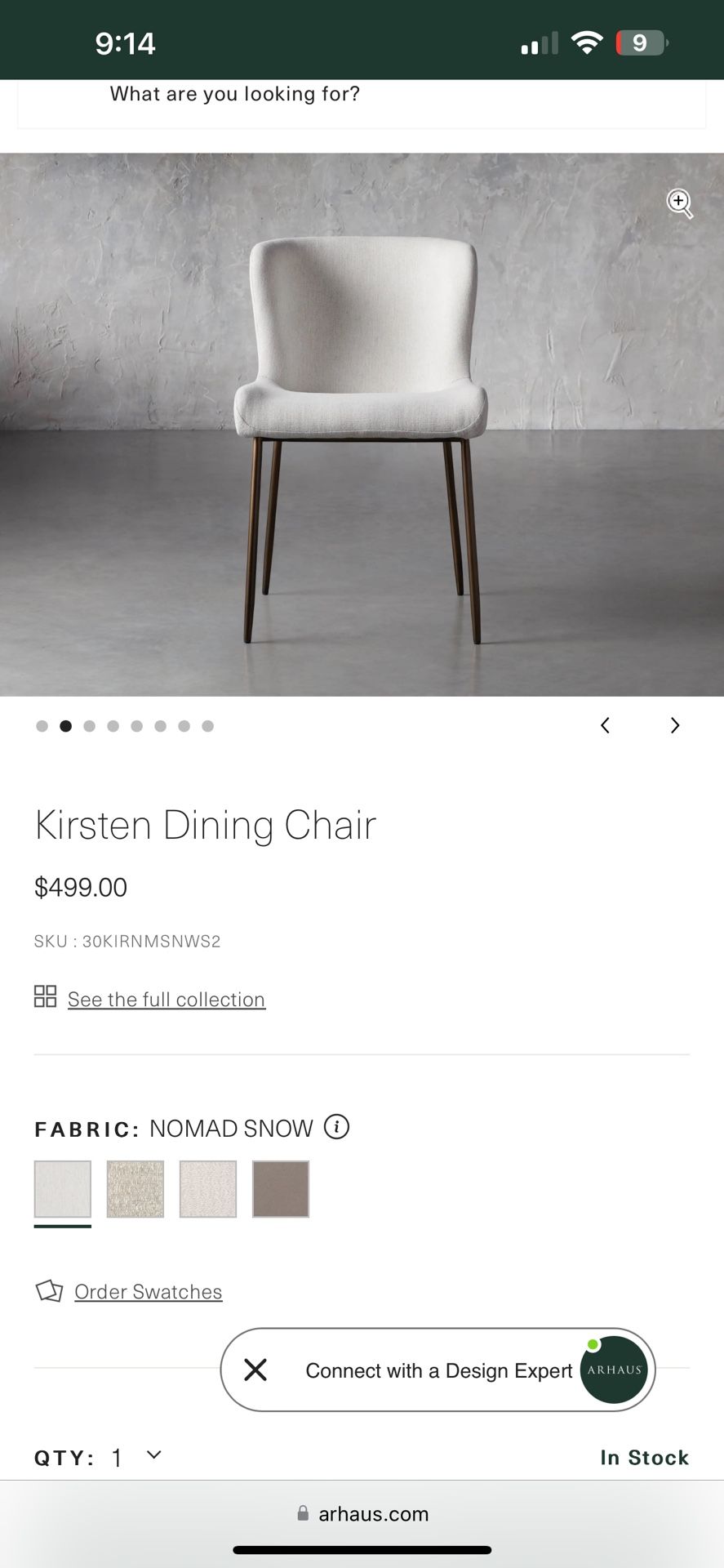 Arhaus Kirsten Chairs (4 Available)