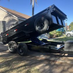New 2025 Dump Trailer 8.5x14x2 14000lbs