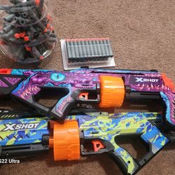 2 Nerf Guns Lots Of Bullets