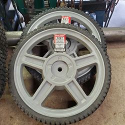 Pair Of New 12" Lawnmower Wheels
