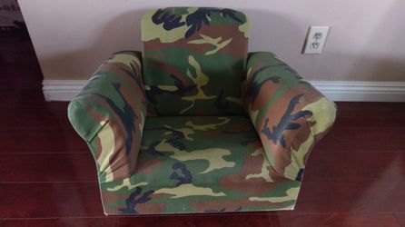 Kids sofa rocking chair camouflage military