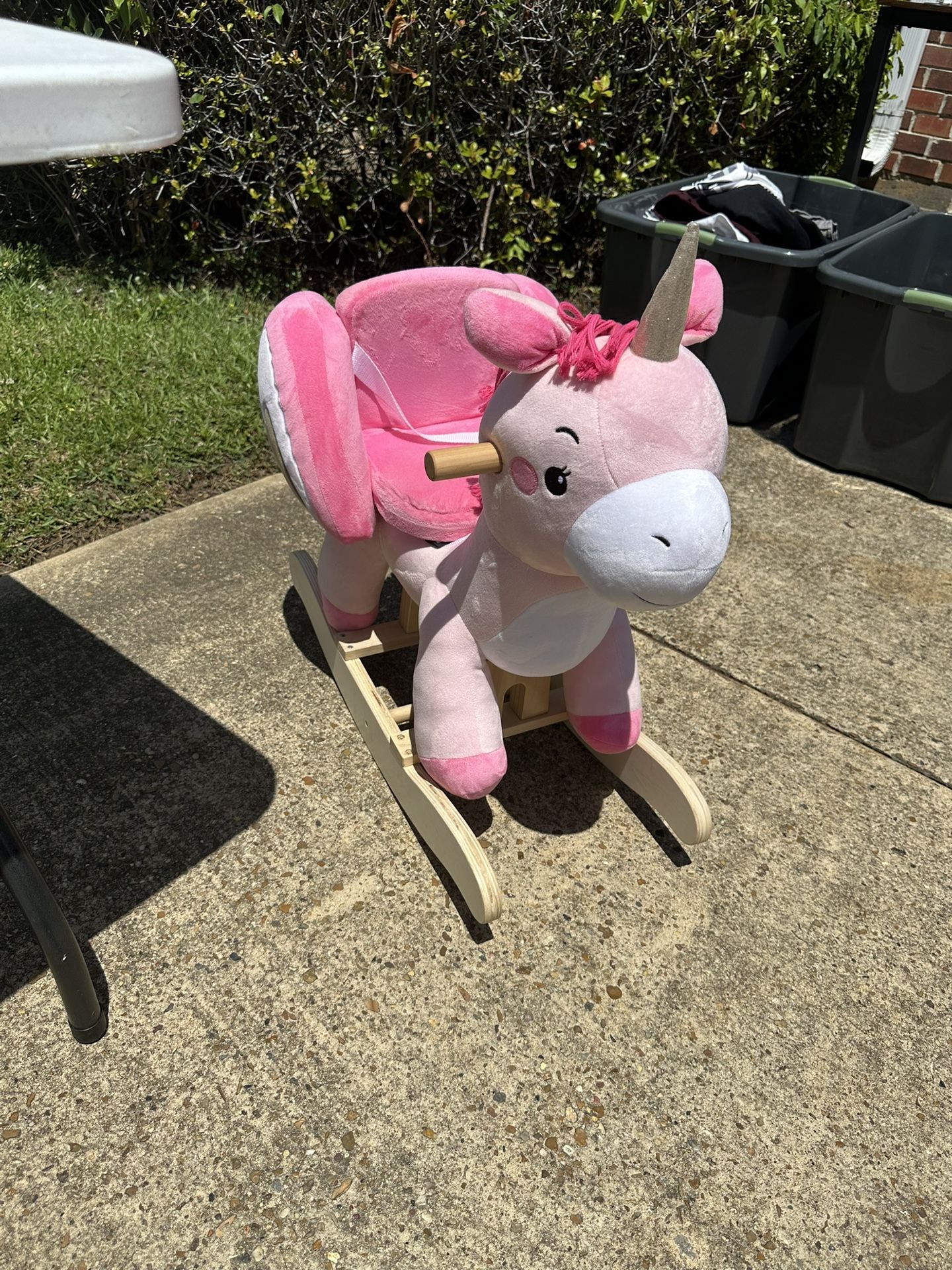 Pretty In Pink Unicorn Rocking Horse