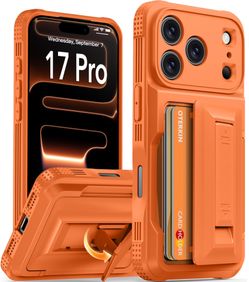 Oterkin For IPhone 17 Pro Wallet Case [4-5 Card Holder] [Kickstand] [RFID Blocking] [Full Camera Protection] [Military Grade Protection] Shockproof Ru