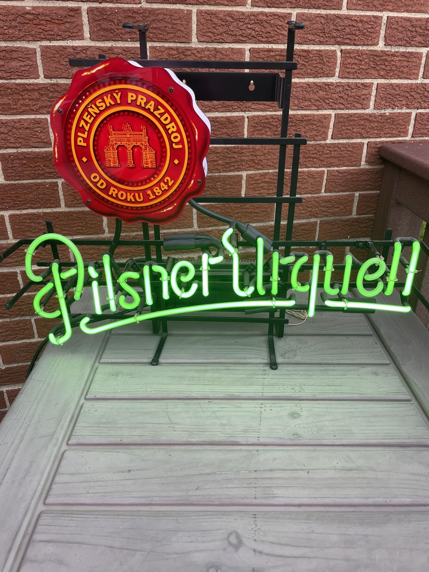 Pilsner Urquell neon beer sign