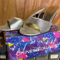 New Chinese Laundry Slip On Heels- Size 9